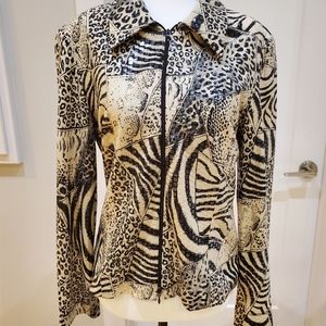 Black & cream Joseph Ribbkoff bling jacket